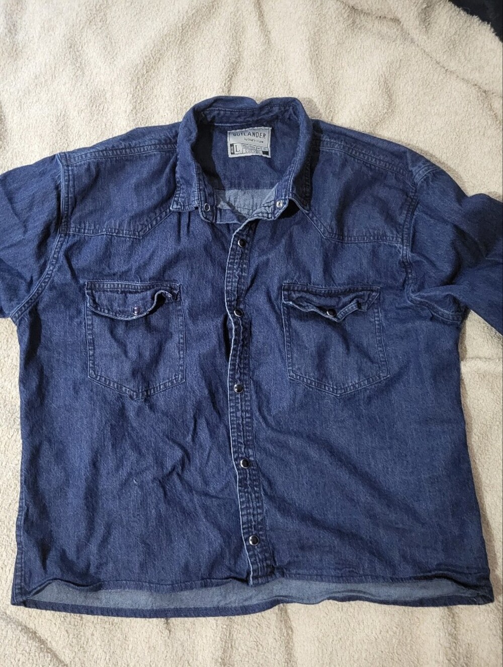 Outlander Long-sleeved Denim Shirt